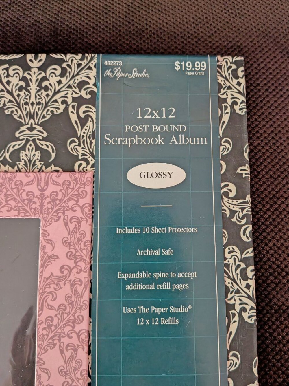 Memories 12x12" Scrapbook, Paisley design, ready to use for Photos or Scrapbook - Picture 12 of 14